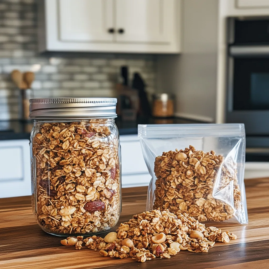 A comparison of homemade and packaged gluten-free granola.