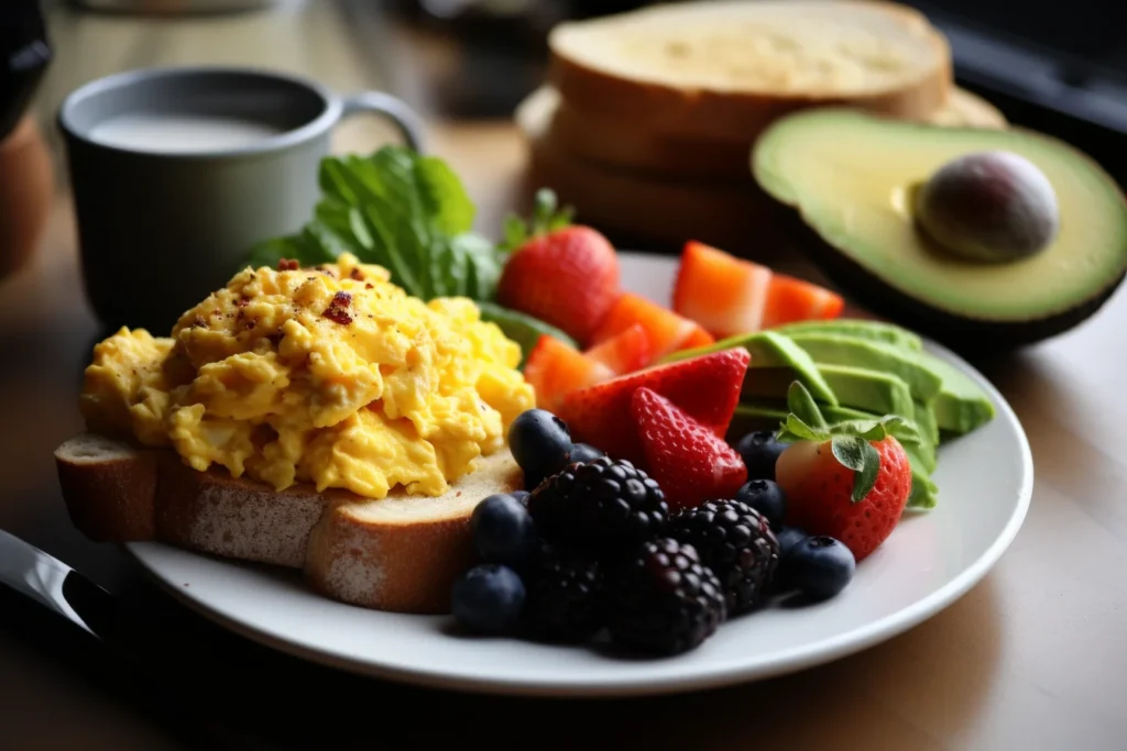Variations of baked scrambled eggs.