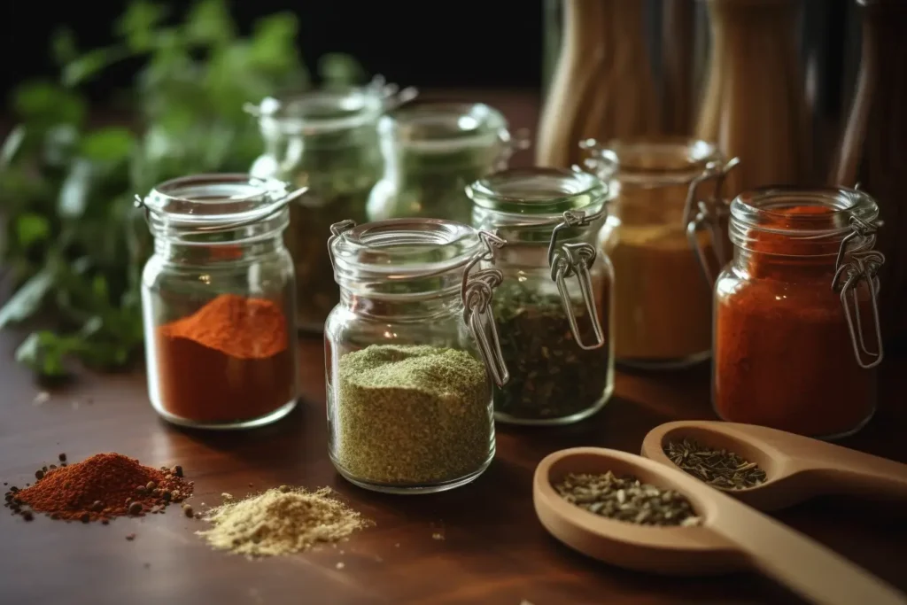 Italian herbs and spices for vegetable seasoning