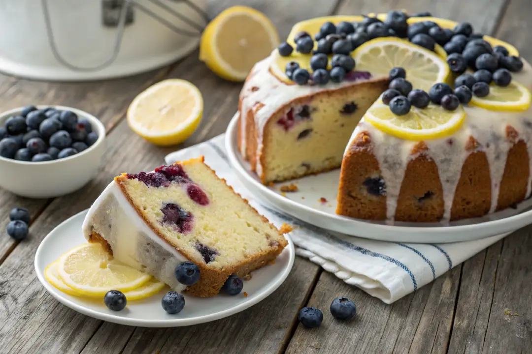Delicious Lemon Blueberry Pound Cake Recipe